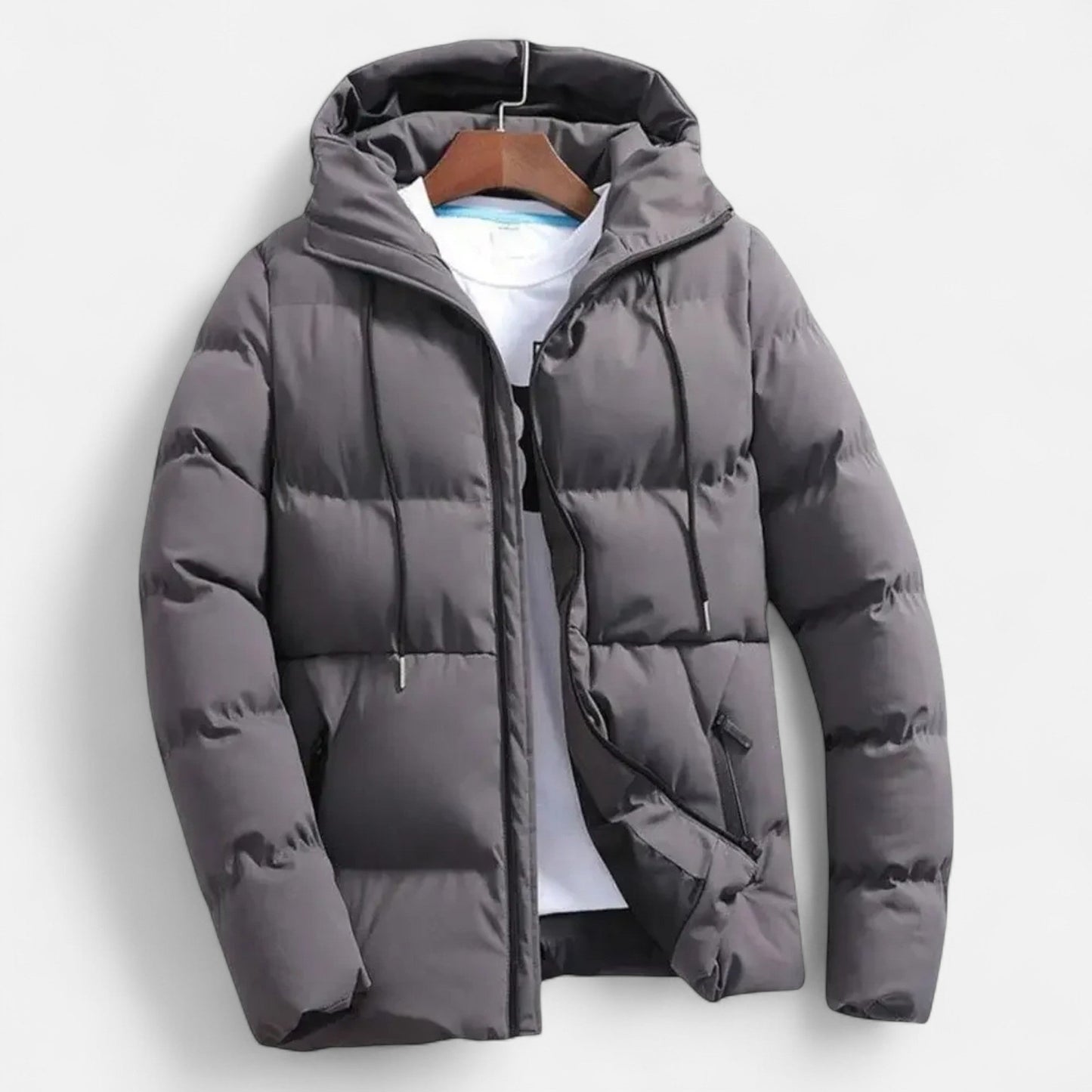 Herren Daunenjacke Gepolstert Winter