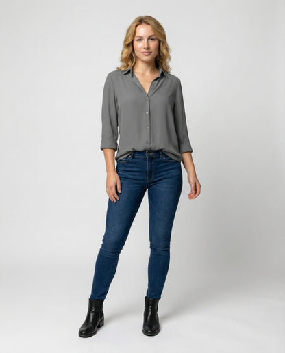 Damenbluse Langarm Elegantes Design