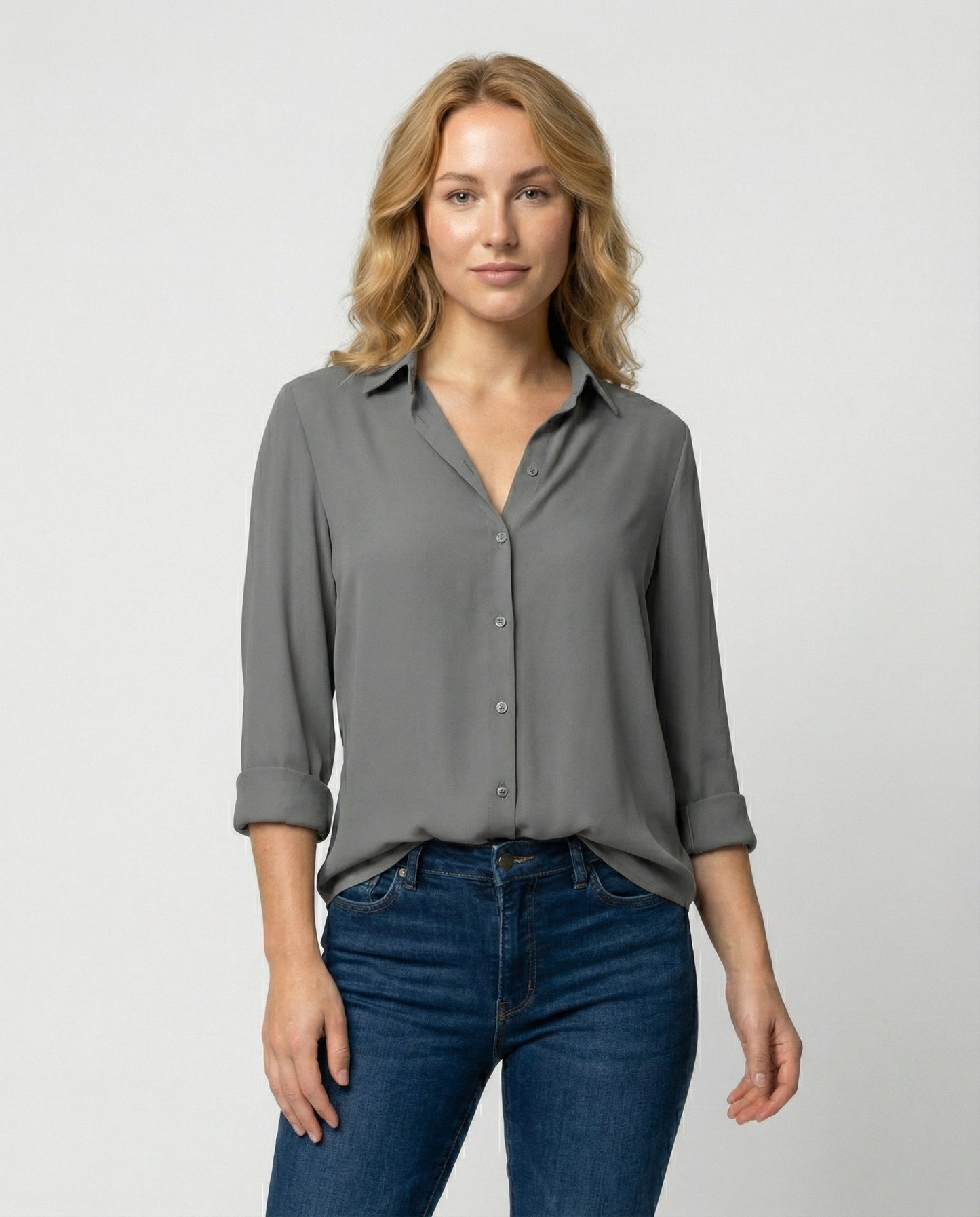 Damenbluse Langarm Elegantes Design - Norvielle