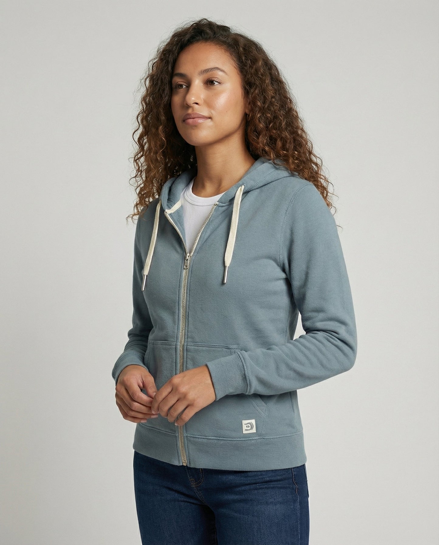 Damen Fleece-Hoodie Reißverschluss - Norvielle