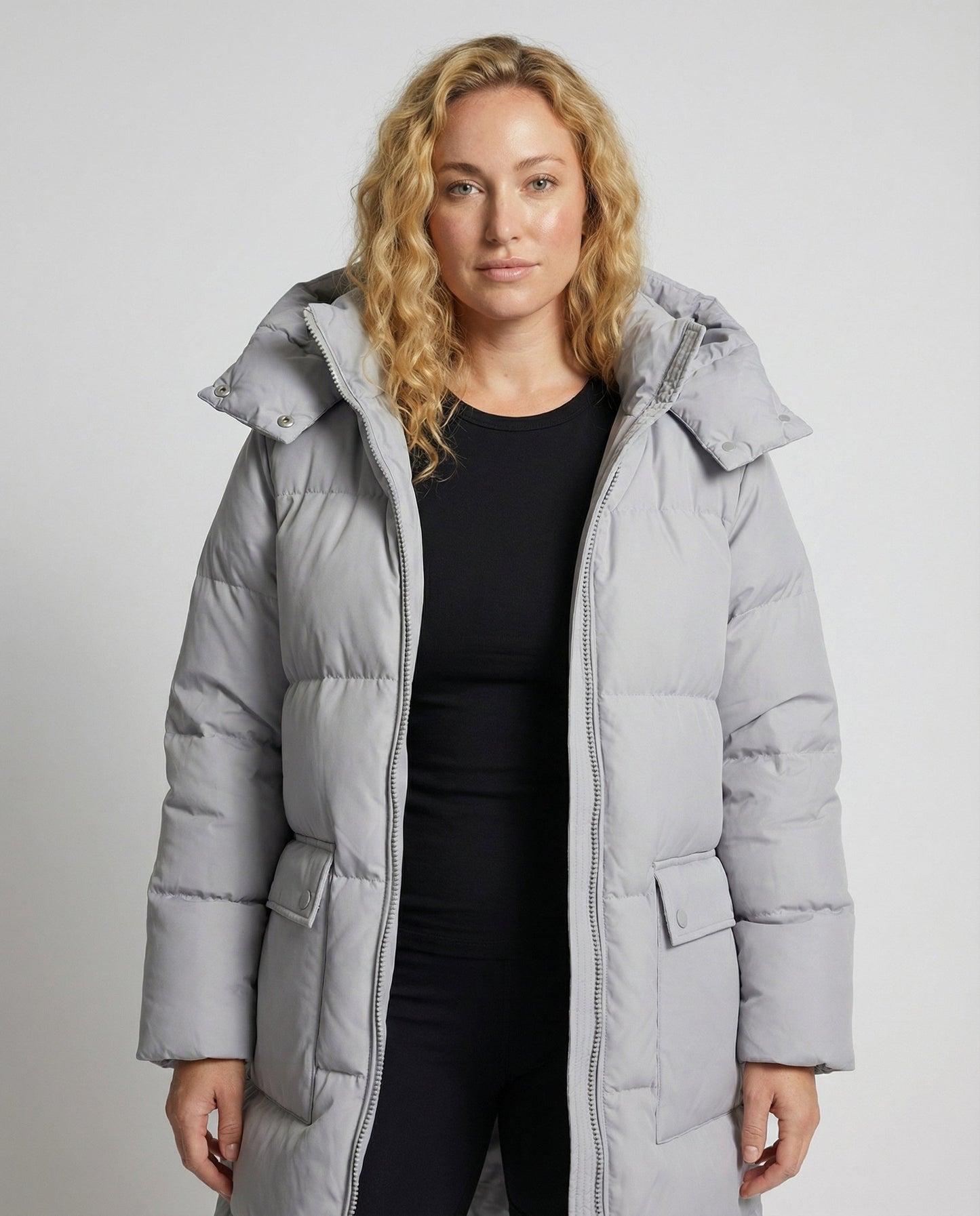 Damen Winterjacke Vielseitig Wärmeisolierend Schwarz - Norvielle