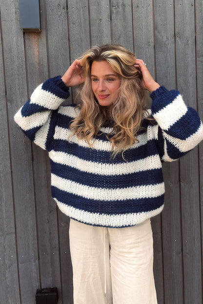 Norvielle Damen Gestreifter Pullover - Norvielle