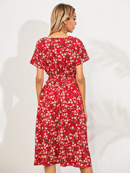 Elegantes Damen Sommerkleid Blumenmuster