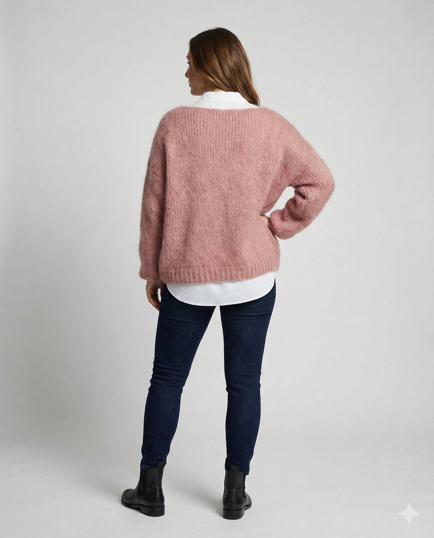 Damen Bunter Pullover Carmenstil