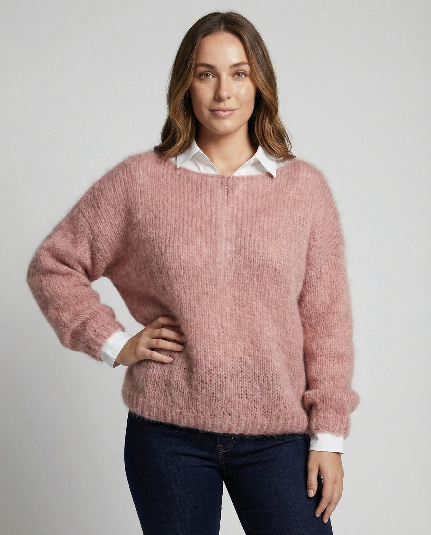 Damen Bunter Pullover Carmenstil - Norvielle