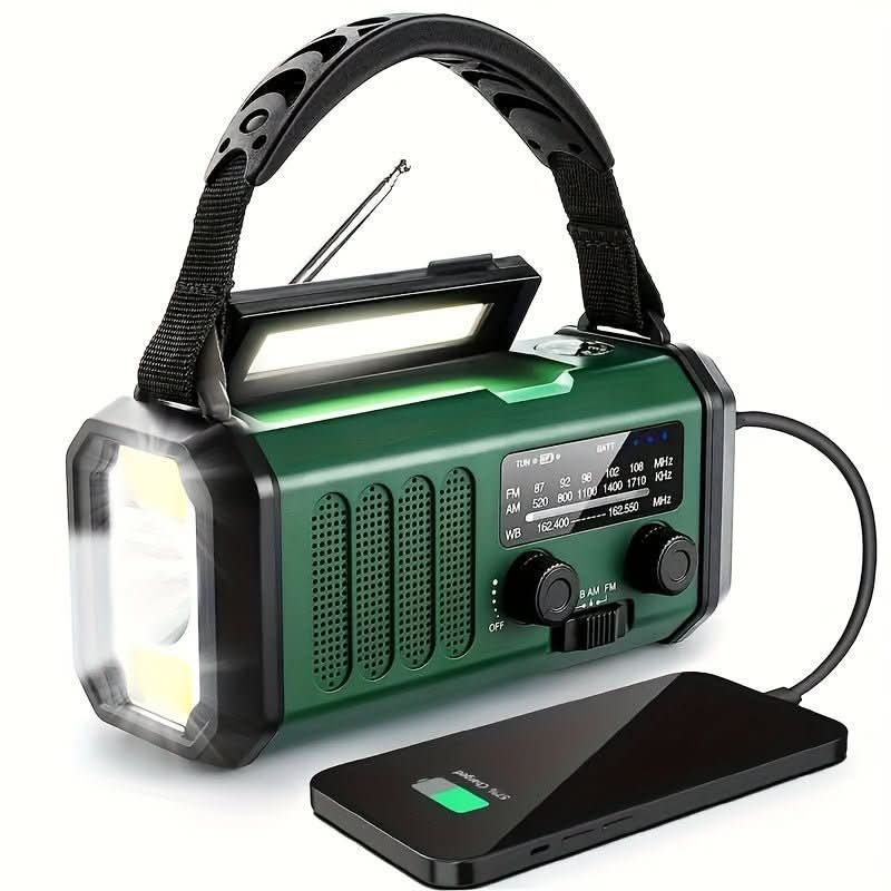 EcoPower Notfallradio Solar Taschenlampe USB-Ladefunktion