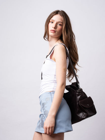 Damen City-Handtasche Crossbody Leder