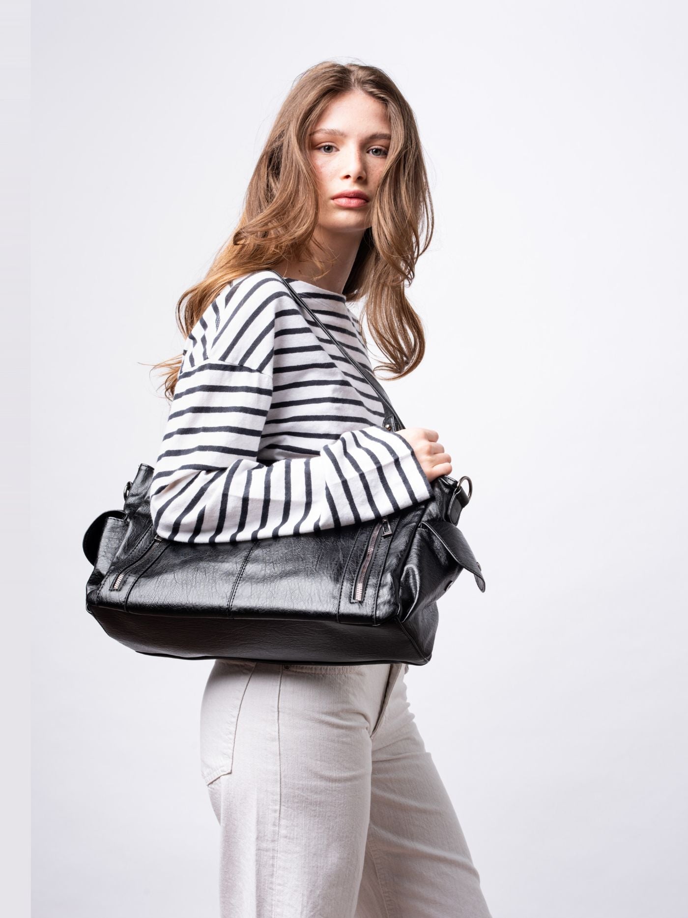 Damen City-Handtasche Crossbody Leder