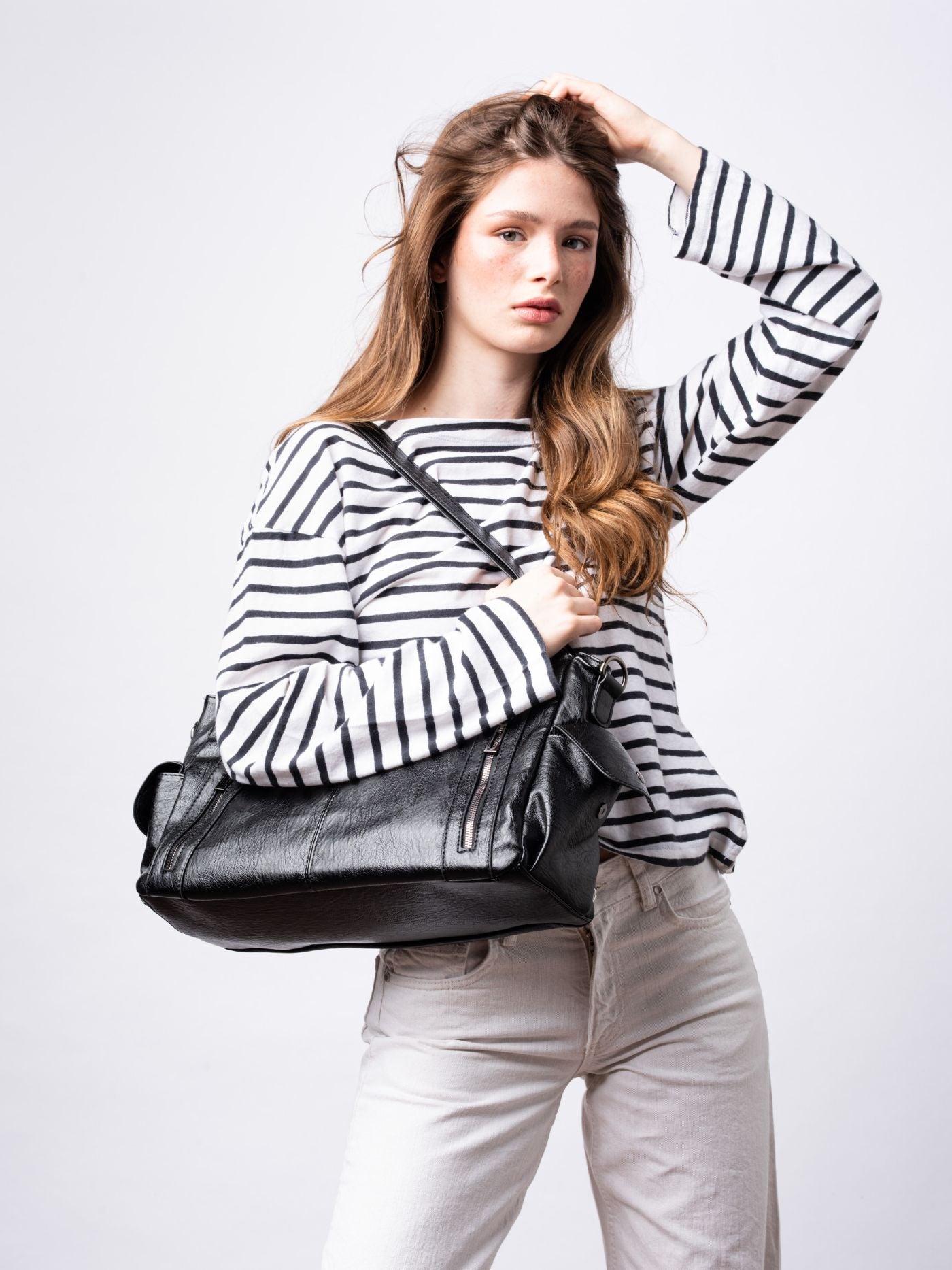 Damen City-Handtasche Crossbody Leder