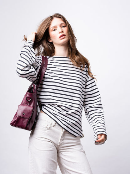 Damen City-Handtasche Crossbody Leder