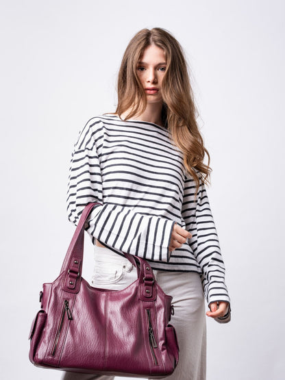 Damen City-Handtasche Crossbody Leder