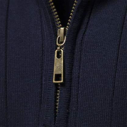 Herren Pullover Bequem Reißverschluss