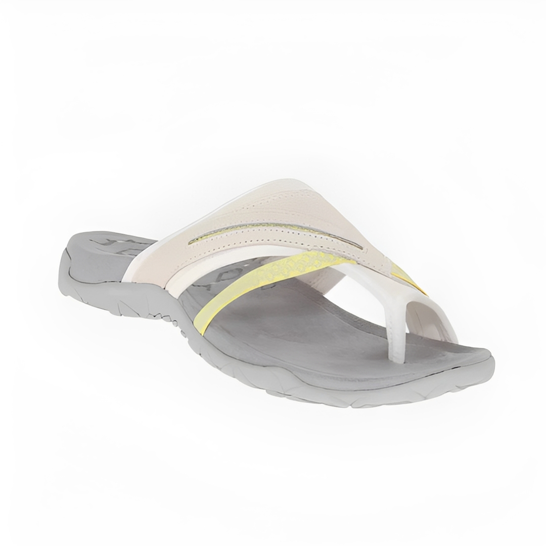 Damen Sommersandalen Bequem Leder