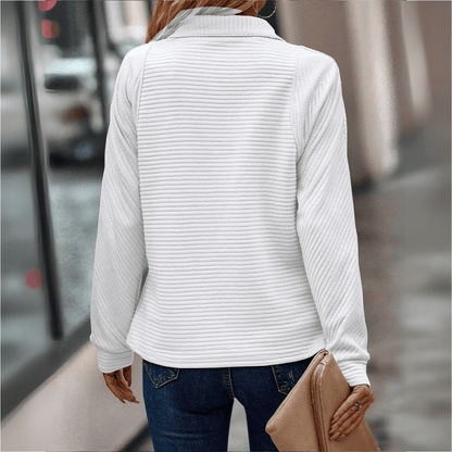 Jenica Damen Halb-Zip Pullover Schick