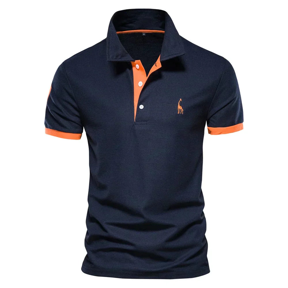 Brent Herren Polo-Shirt Baumwolle Weiss - Norvielle