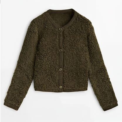Norvielle Damen Strickjacke Lammwolle - Norvielle
