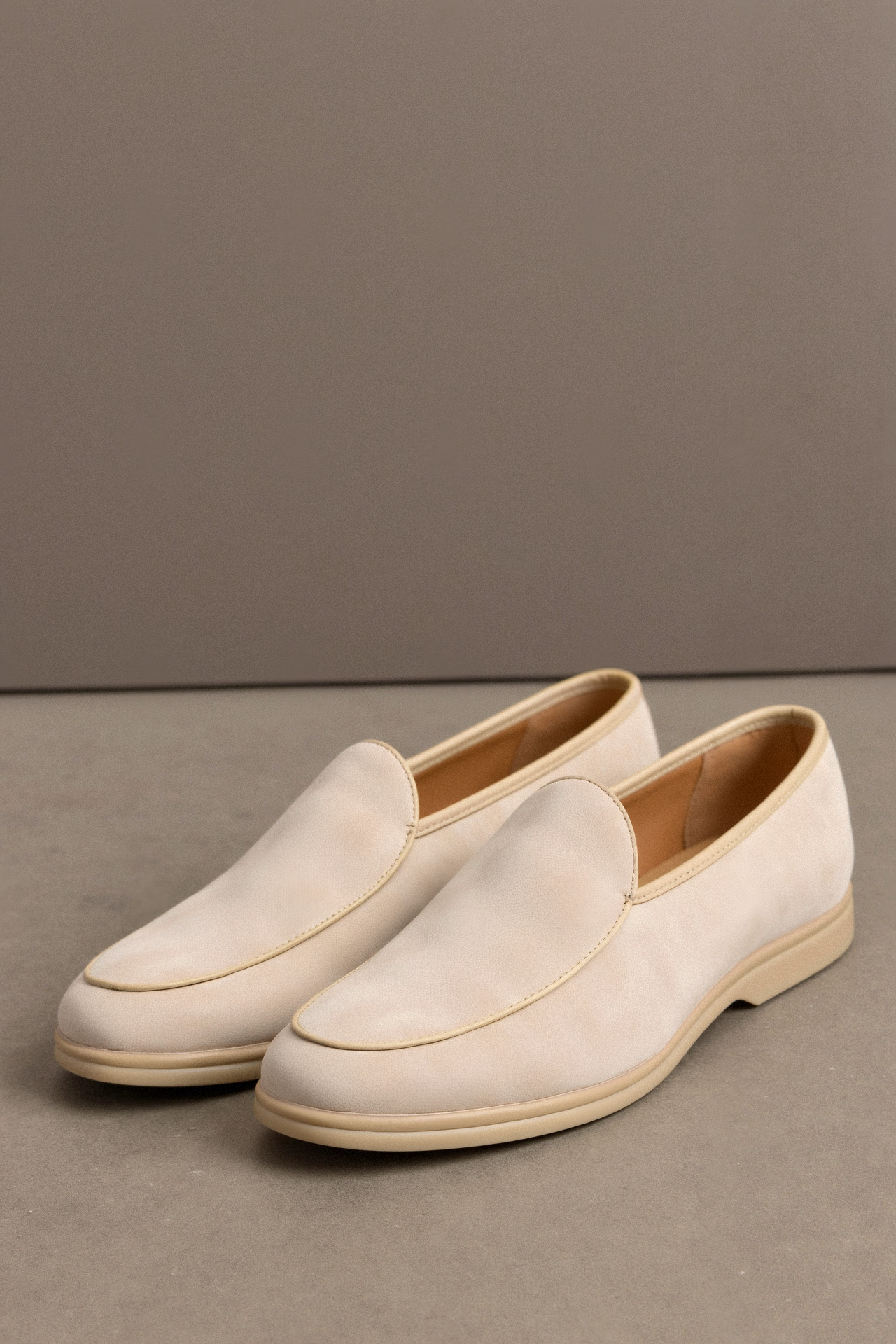 e Herren Loafer Leder Einfach