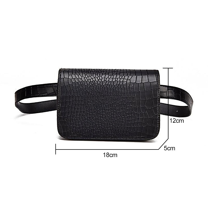 Elarova | Alligatormusterte lässige Bauchtasche