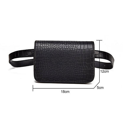 Elarova | Alligatormusterte lässige Bauchtasche