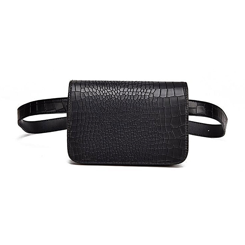 Norvielle Damen Lässige Bauchtasche Alligatormuster - Norvielle