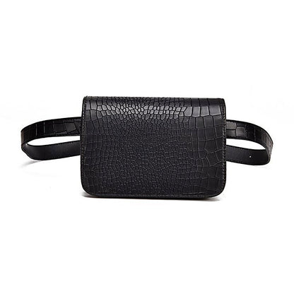 Norvielle Damen Lässige Bauchtasche Alligatormuster - Norvielle