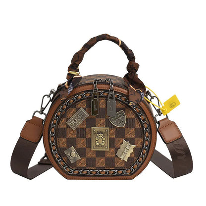 Norvielle Damen Umhängetasche Leder Schwarz - Norvielle
