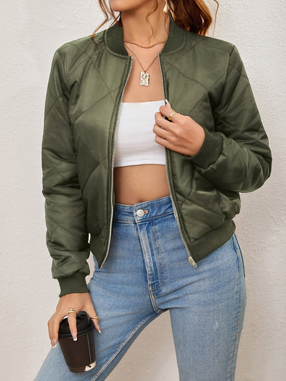 Elarova | Argyle-Muster Bomberjacke für Frauen