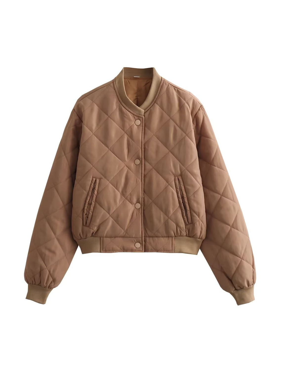 Elarova | Argyle-Muster Bomberjacke für Frauen
