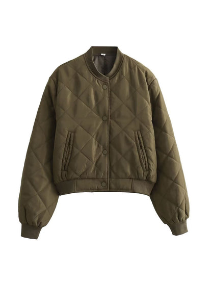 Elarova | Argyle-Muster Bomberjacke für Frauen