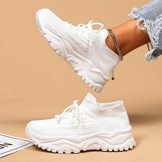 Damen Freizeitschuhe Atmungsaktives Material Mit Fußstütze Schwarz - Norvielle