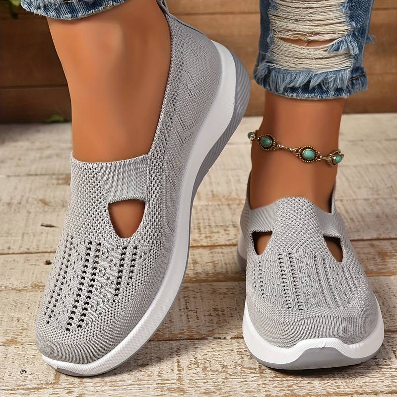 Norvielle Damen Sneaker Bequem Alltag Schwarz - Norvielle