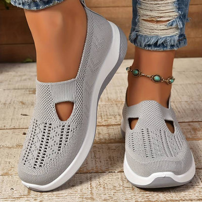 Norvielle Damen Sneaker Bequem Alltag Schwarz - Norvielle