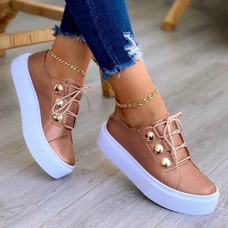 Elarova | Bequeme Frauenschuhe Mit Schnürsenkeln