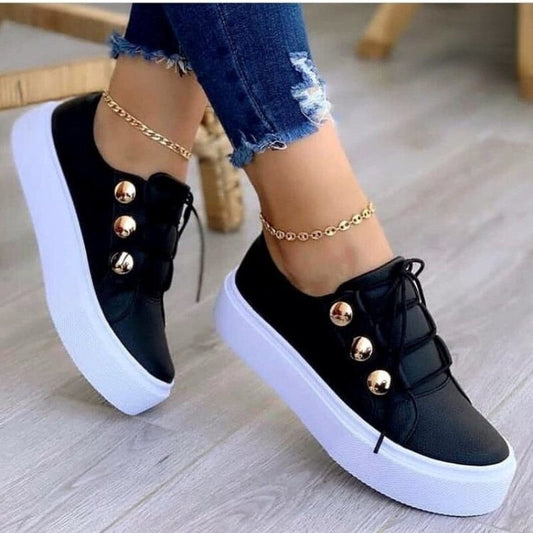 Norvielle Damen Schnürschuhe Bequem - Norvielle