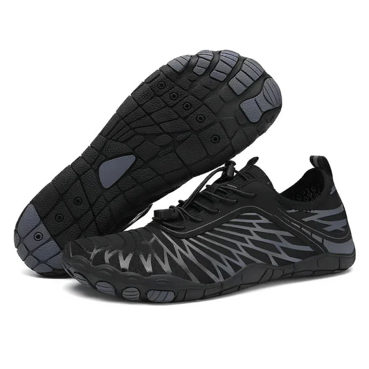 Norvielle Damen Leichtschuhe Antirutsch Sohle Bequem Schwarz - Norvielle
