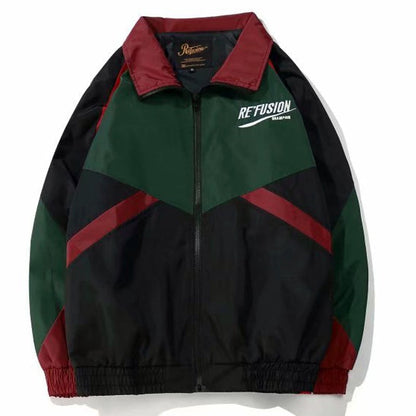 Herren Bomberjacke Bestickt Stilvoll Schwarz - Norvielle