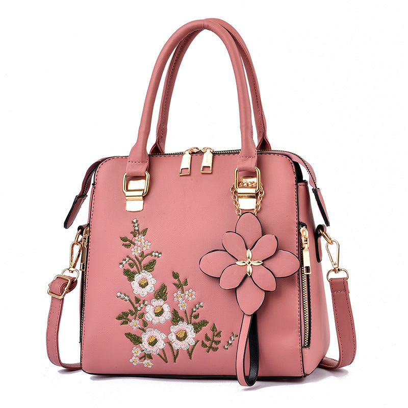 Elarova | Bestickte Handtasche Für Damen Mit Schulter Und Messenger Design