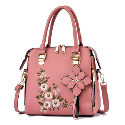 Elarova | Bestickte Handtasche Für Damen Mit Schulter Und Messenger Design
