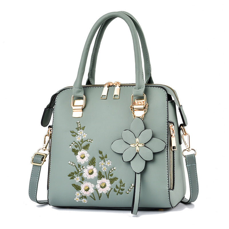 Elarova | Bestickte Handtasche Für Damen Mit Schulter Und Messenger Design