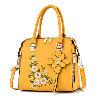 Elarova | Bestickte Handtasche Für Damen Mit Schulter Und Messenger Design