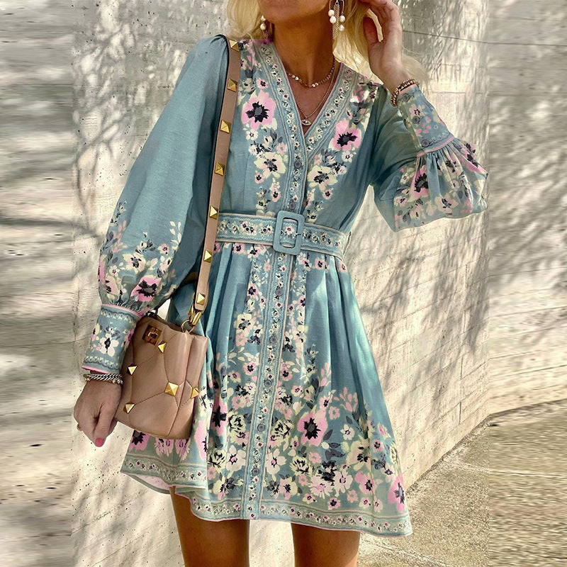 Elarova Boho Kleid mit lockerem Muster