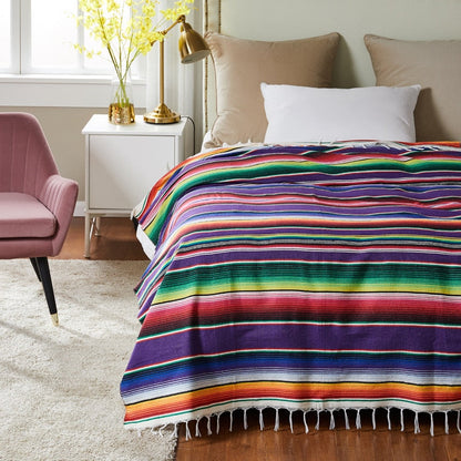 Elarova | Boho Stil Strand Picknickdecke / Wurfteppich