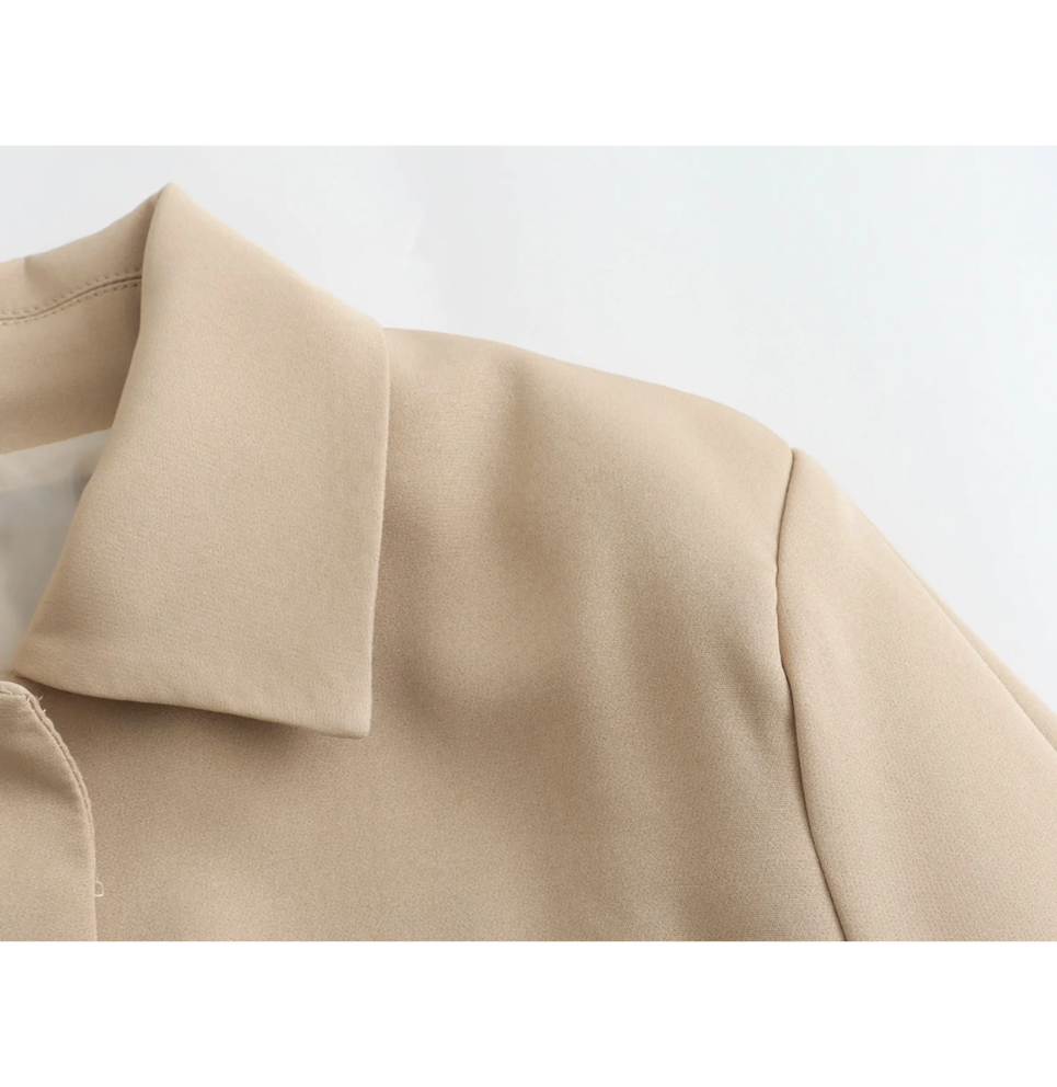 Elarova | Bomberjack Damen Kurzjacke mit Vier Fronttaschen und Minimalistischem Design