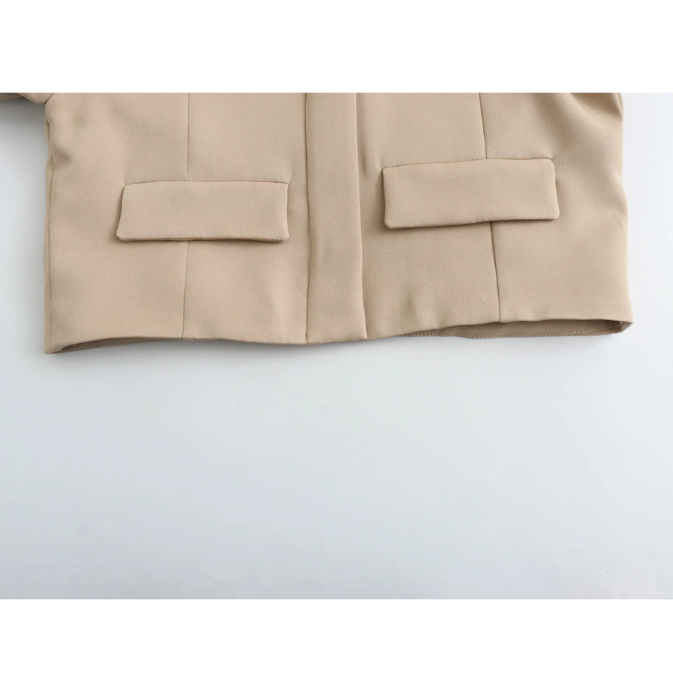 Elarova | Bomberjack Damen Kurzjacke mit Vier Fronttaschen und Minimalistischem Design