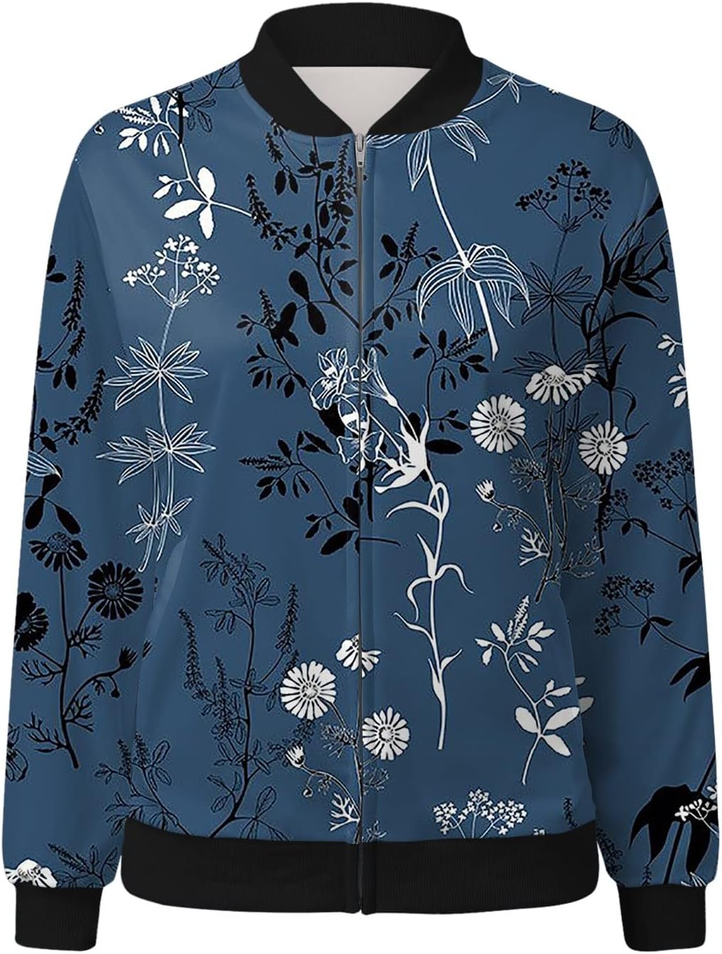 Damen Bomberjacke Blumenmuster Norvielle - Norvielle