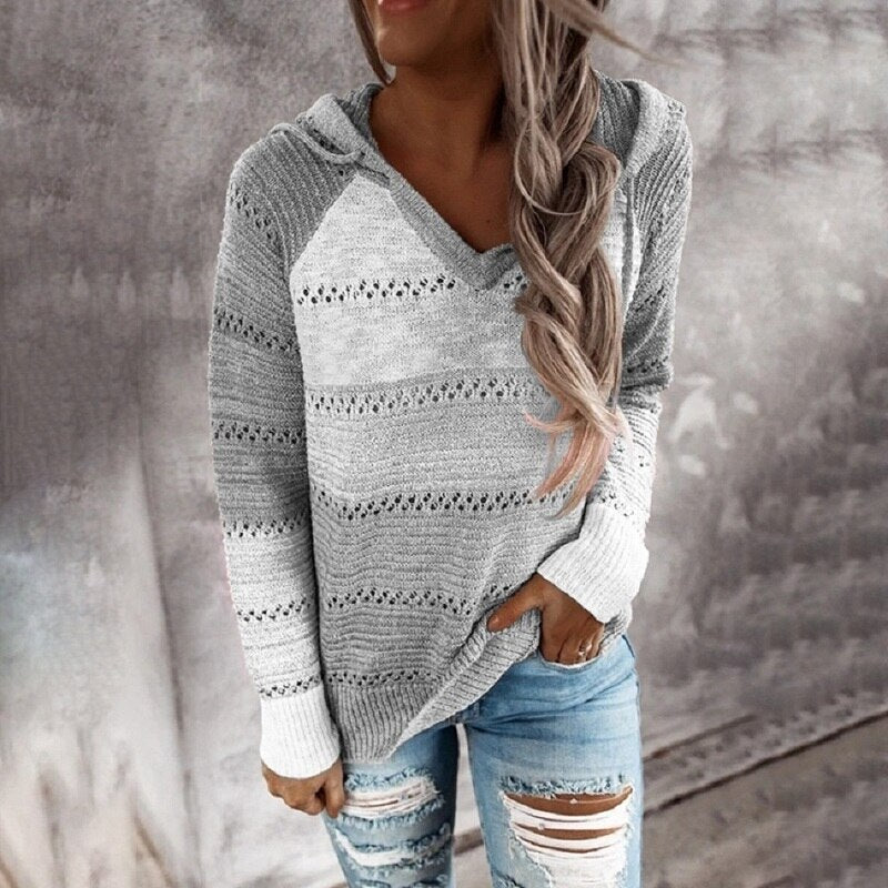 Elarova | Bunt gestreifte Strickwesten im IbizaBohoStil für Damen Trendy und bequem