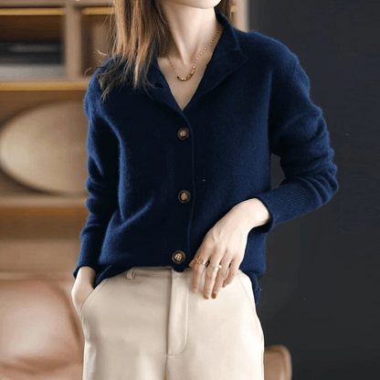 Elarova | ButtonUp Kaschmir Weste für Damen