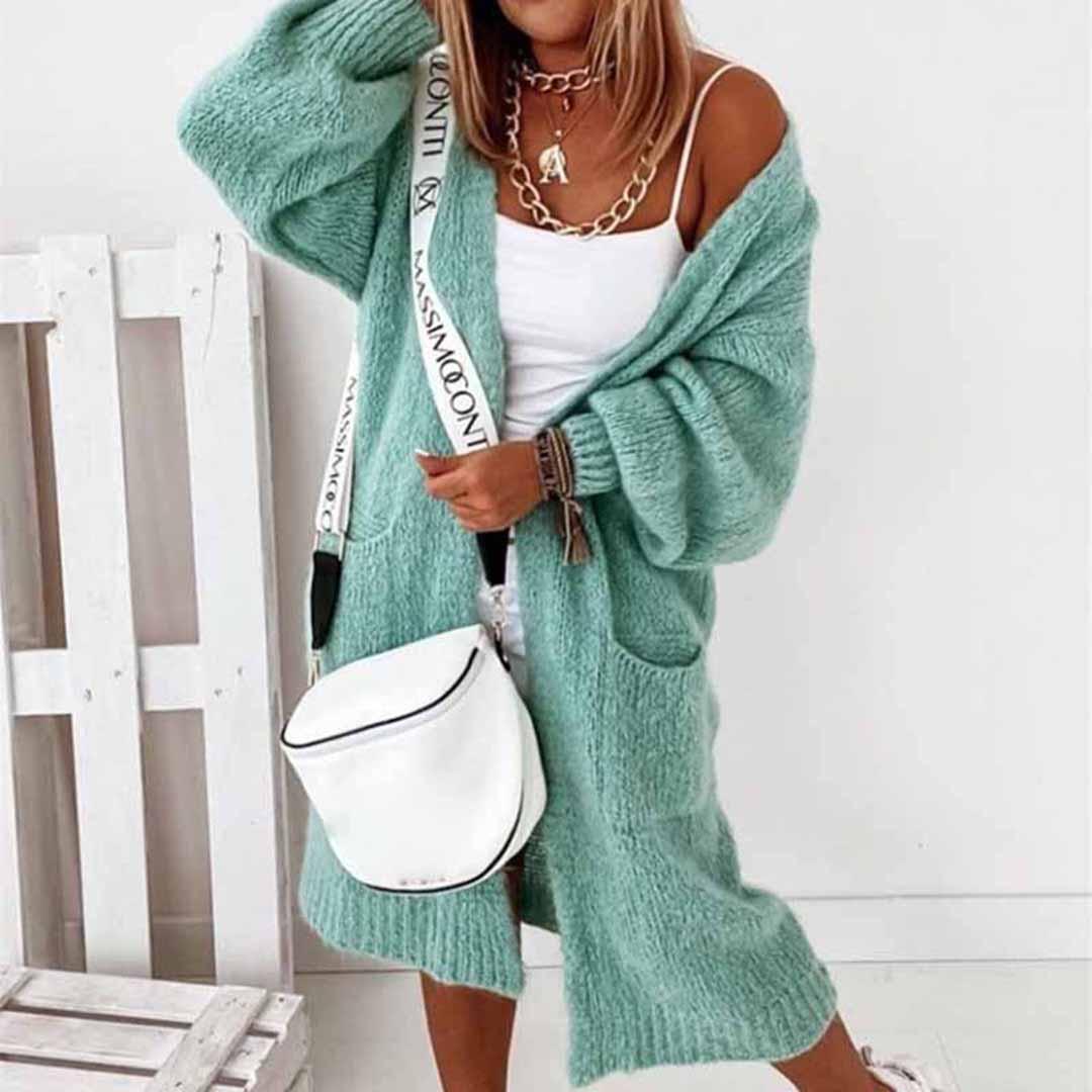 Elarova | Cardigan Comfy Lange Damen Cardigan