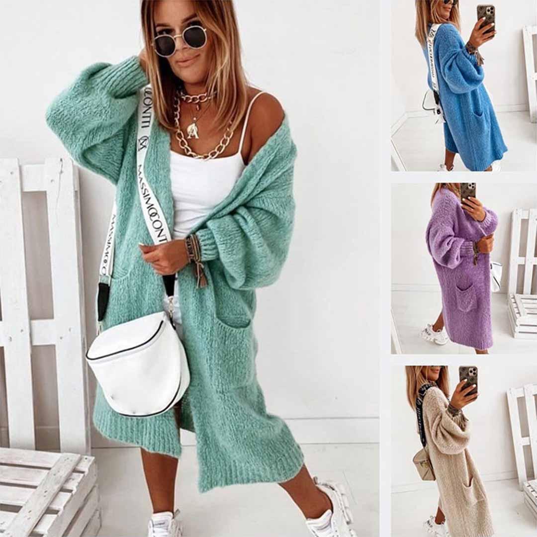 Elarova | Cardigan Comfy Lange Damen Cardigan