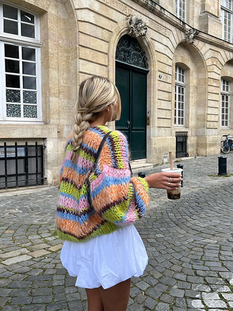 Elarova | Cardigan | Gestrickt | Open Front | Oversized Cardigan | Damenbekleidung